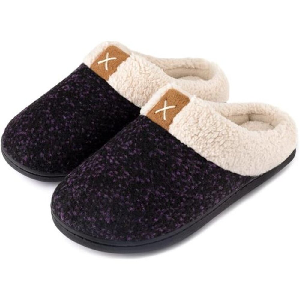Women's Indoor Bedroom Slipper with Memory Foam, Violet